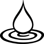 Image of a droplet into water, the icon for Spiral Journal.